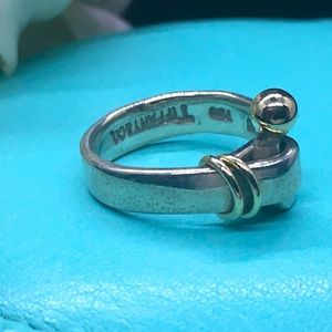 Tiffany & Co hook and eye ring. Circa 1992